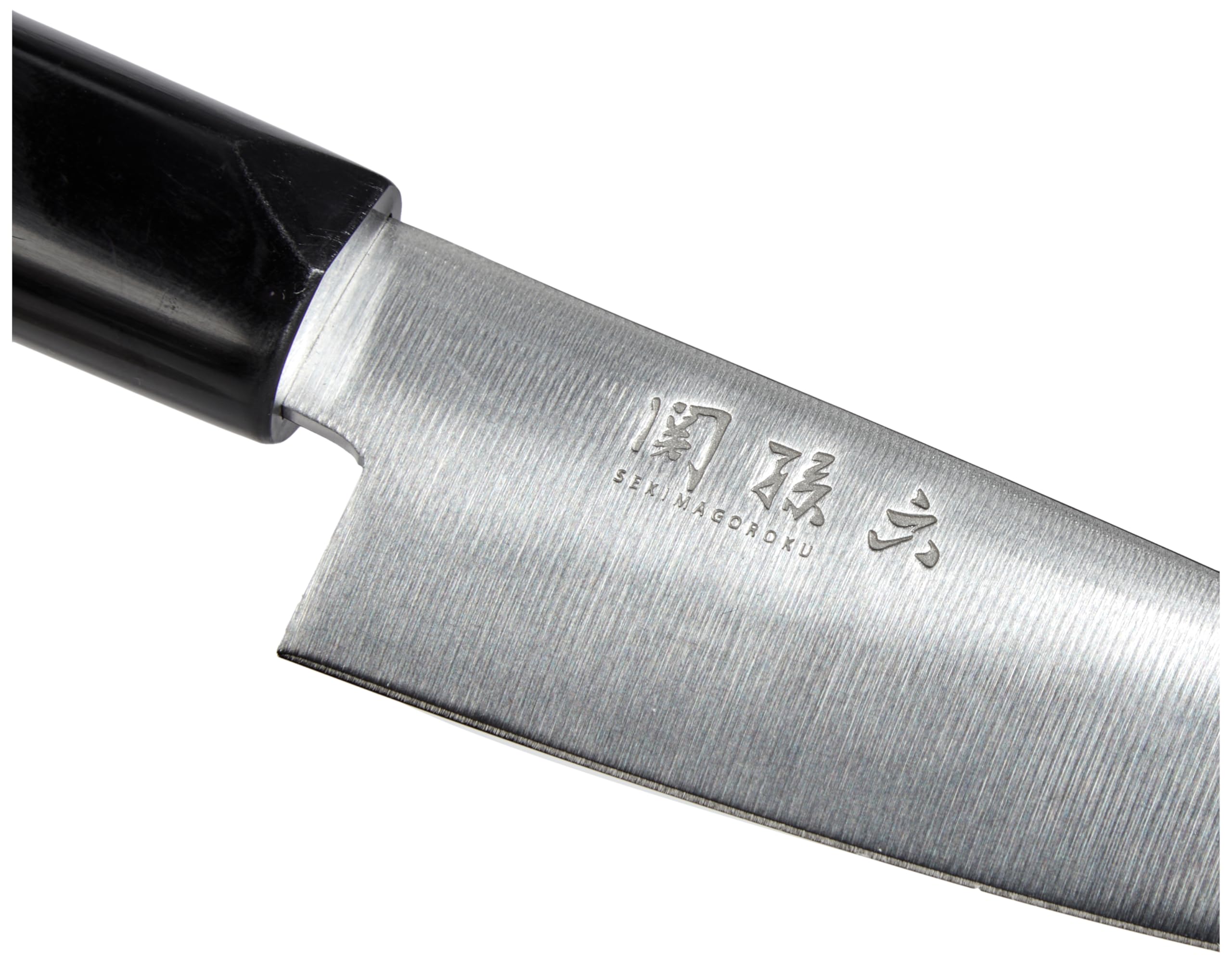 KAI Seki Magoroku Redwood Cuchillo de oficina con hoja de 10 cm - Acero inoxidable 1K6 con 57 (±1) HRC - Hoja pulida de alto brillo - Mango de madera de Pakka Red Wood - Hecho a mano en Japón