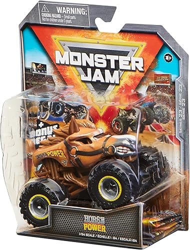 Miniatura 5 de Monster Jam 2022 Spin Master 164 Camión fundido a presión con accesorio adicional Crazy Creatures Horse Power