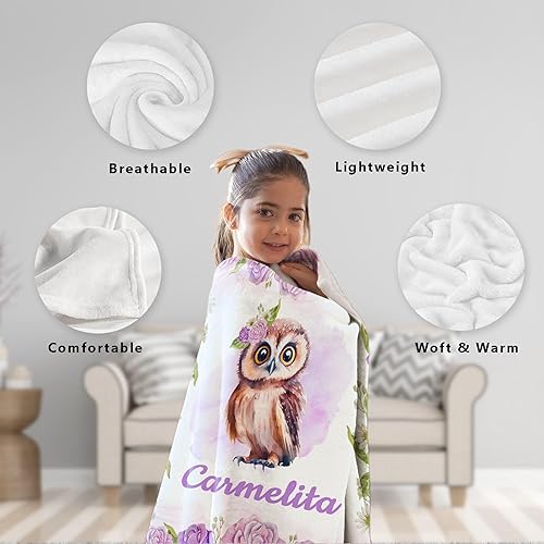 Miniatura 105 de Butterfly Custom Baby Blanket with Name Personalized Baby Blanket for Girl Boy Birthday Chirstmas Gift Customized Baby Receiving Blanket for Newborn