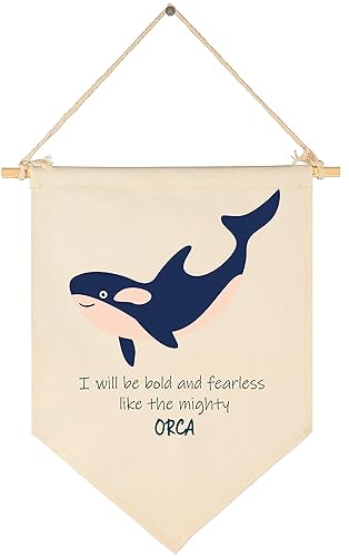 Miniatura 7 de Decoración de animales marinos, letrero de bandera del océano, regalos para bebés, niños y niñas, decoración de pared, regalos para guardería,