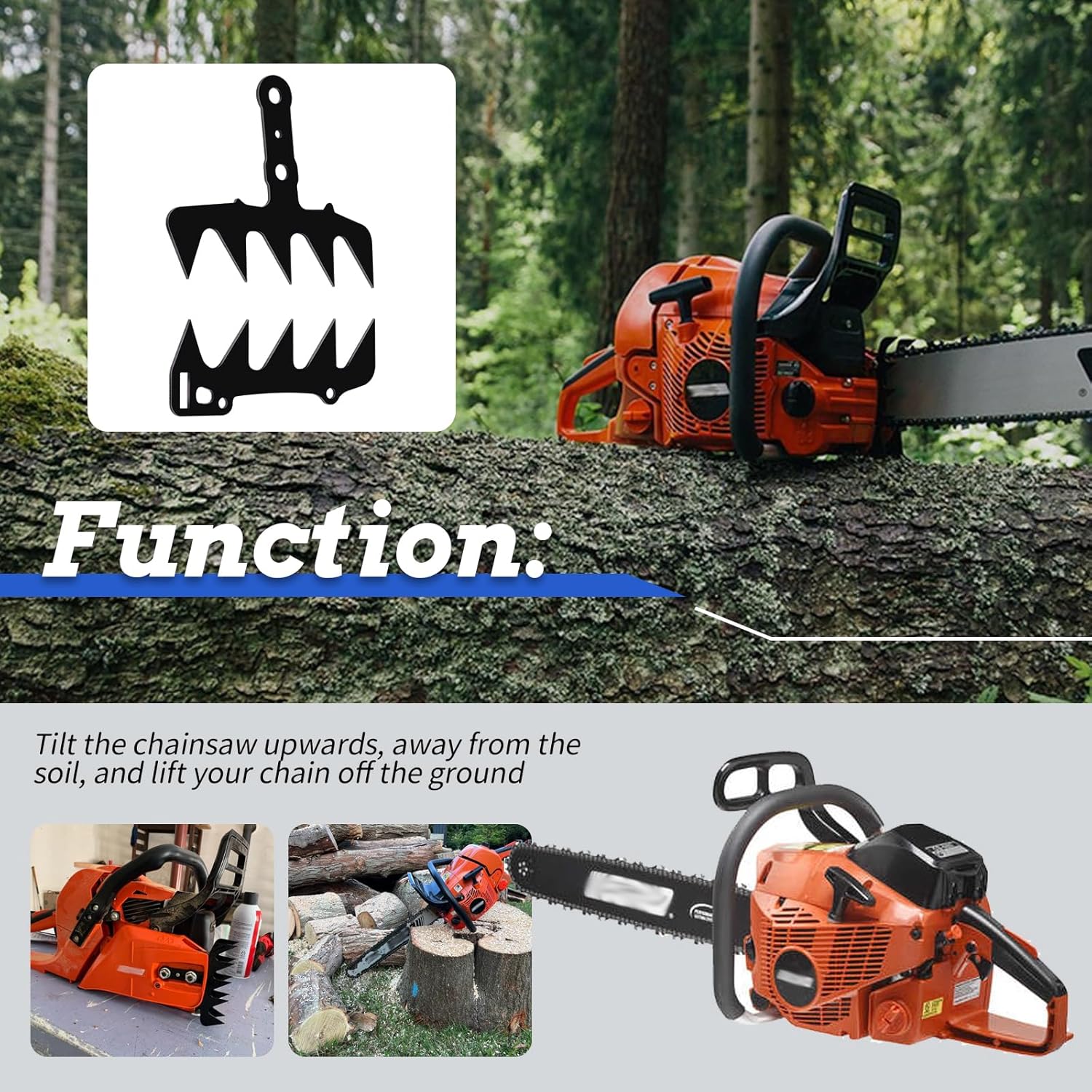 XTPTFABS Bumper Spike/Large Dog Bumper Spike Set (Black) Compatible with CS-590 Chainsaws