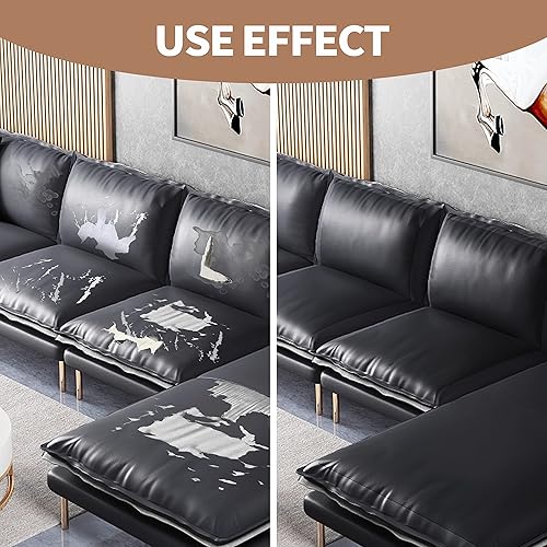 Miniatura 9 de ONine - Parche para reparación de cuero, autoadhesivo, diferentes colores, de 8 x 11 pulgadas para desprender y pegar, sofás, asientos de automóvil,