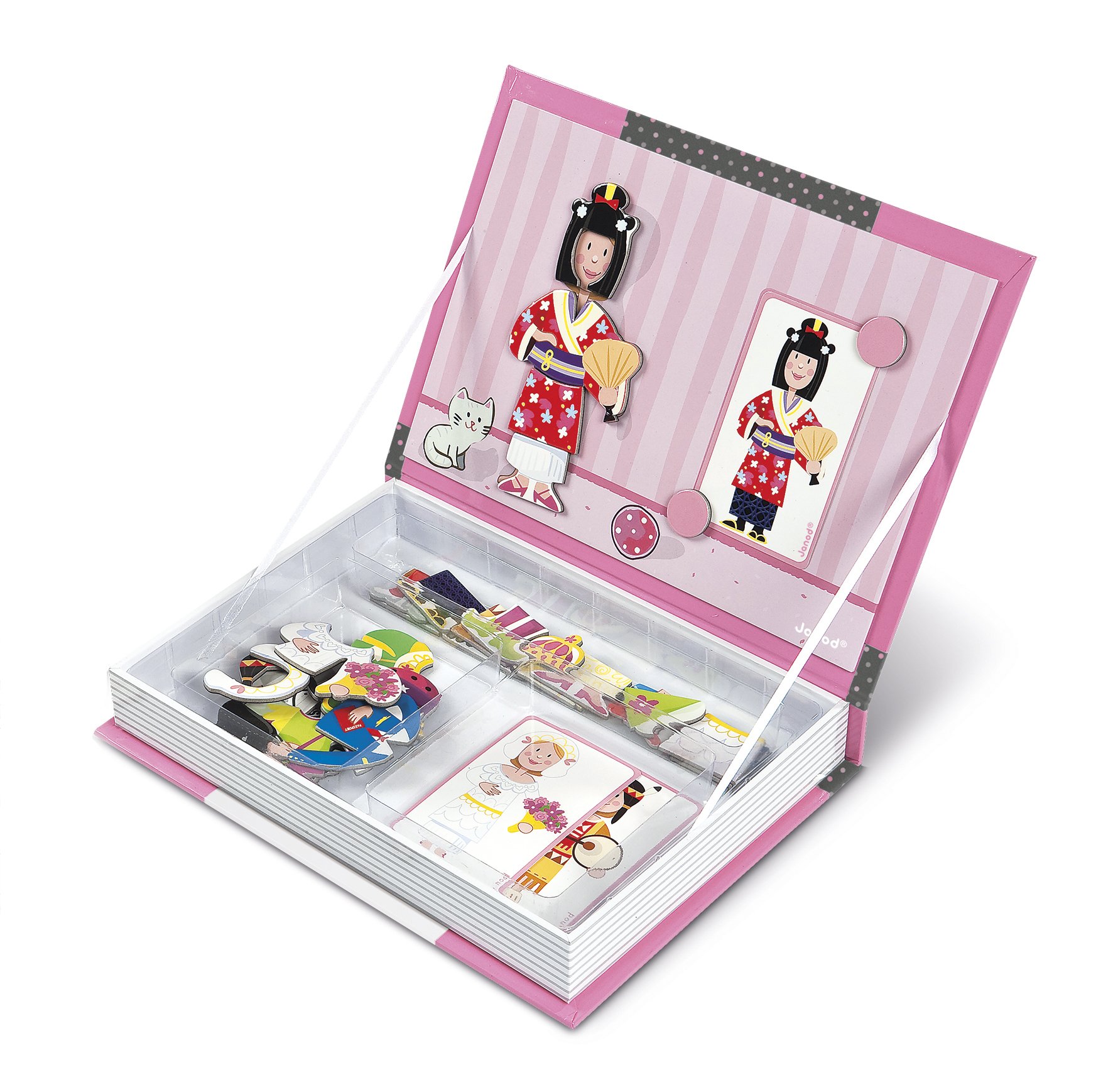 Janod J05546 - Magnetibook Outfits Mädchen