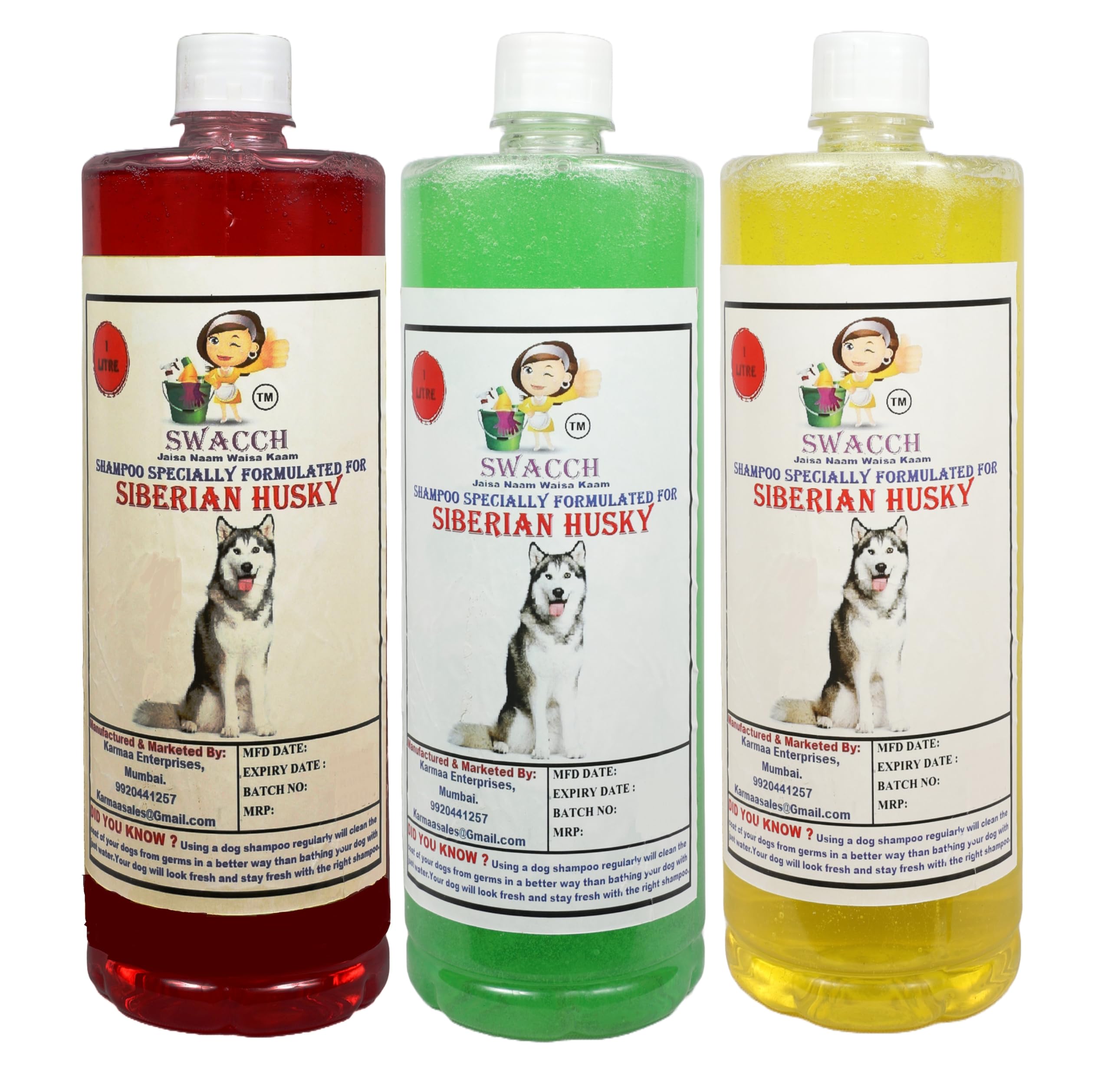 Dog Swacch Shampoo Specially Formulated For Siberian Husky (3 Liters) (Combo Pack Of 3) (B0BS9FFNDD) Amazon Price History, Amazon Price Tracker