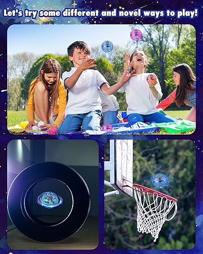 Miniatura 2 de Pelota de orbe voladora modificada 2023 para niños, globo cósmico, bola flotante, boomerang, bola flotante, mini dron, spinner volador, juguetes