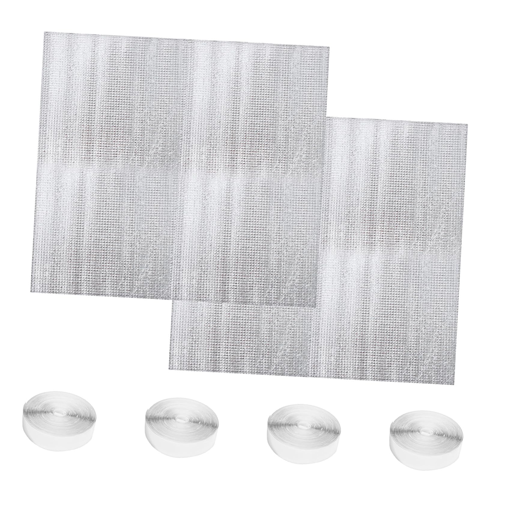 Angoily 2sets Copertura Isolante per Sfiato di Ventilatore da Soffitta da Copertura per Sfiato di Tetto Design Persiana Argento per Migliorar Circolazione Aria Resistenza alle Intemperie