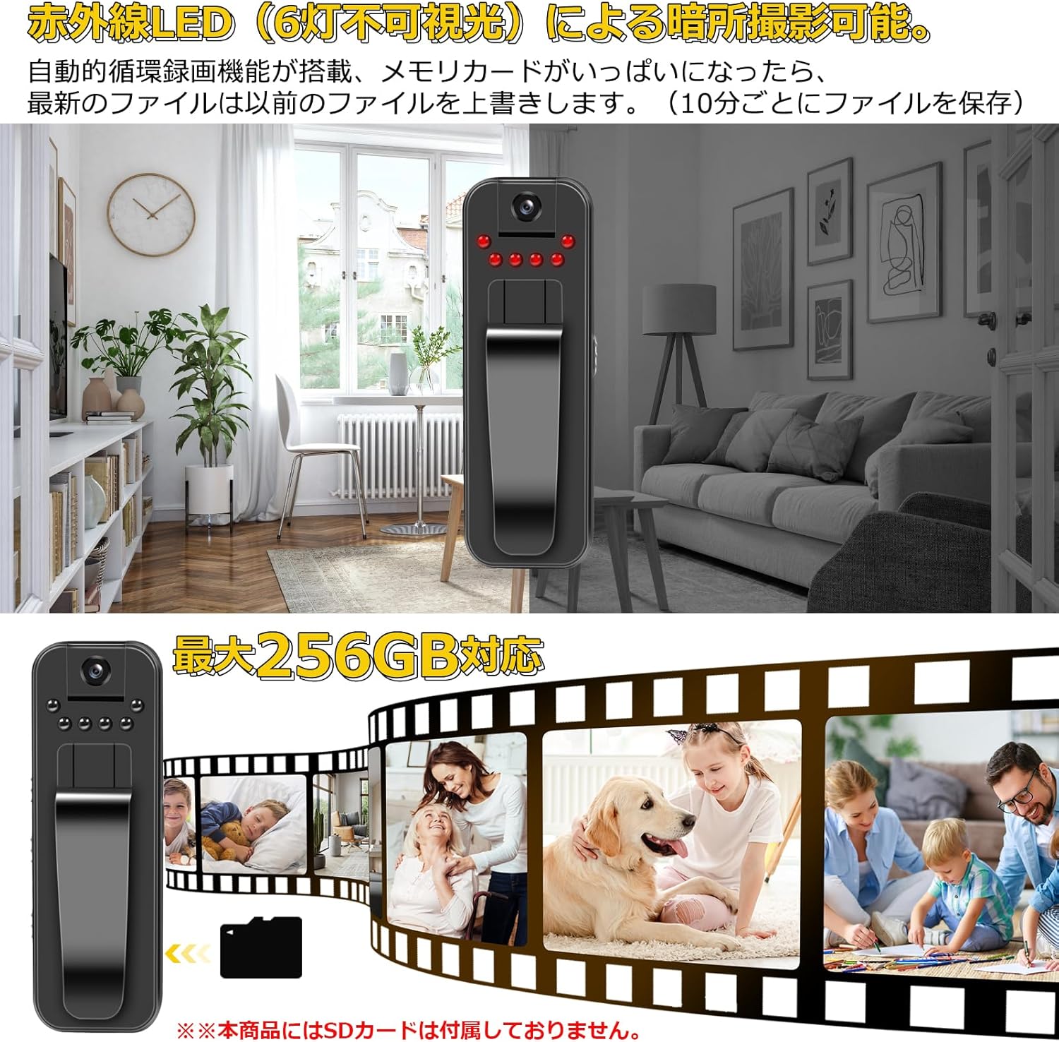 UYIKOO L7 Mini Body Camera night vision and 256GB support