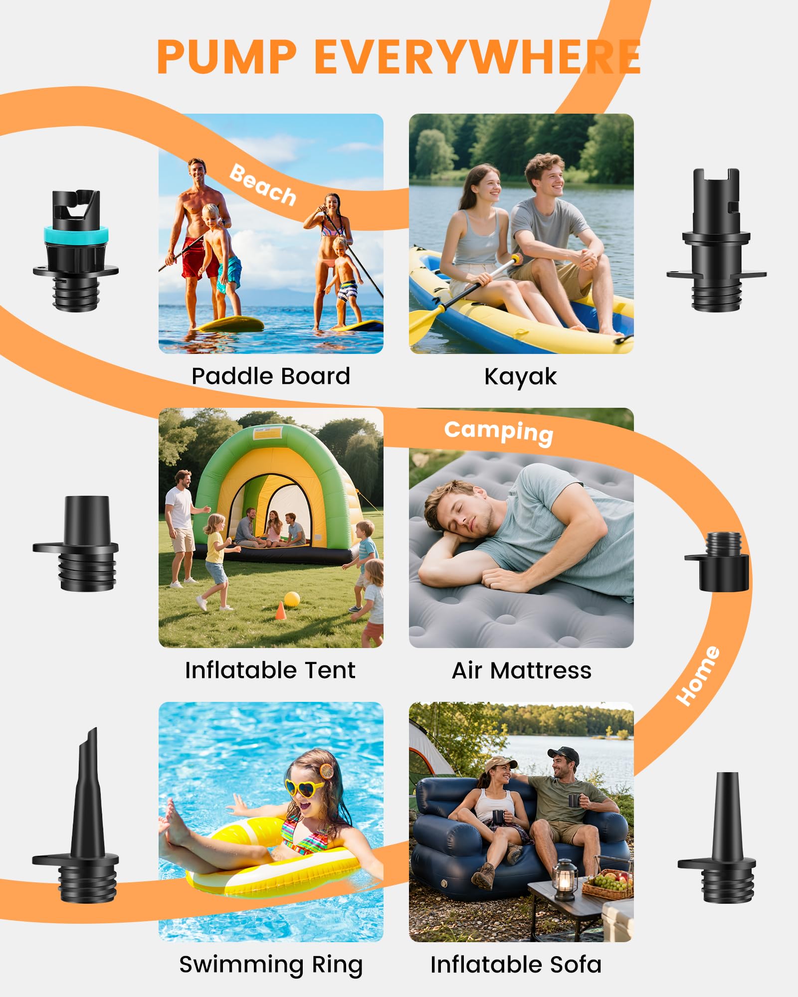Ricaricabile Elettrico Paddle Board Pompa