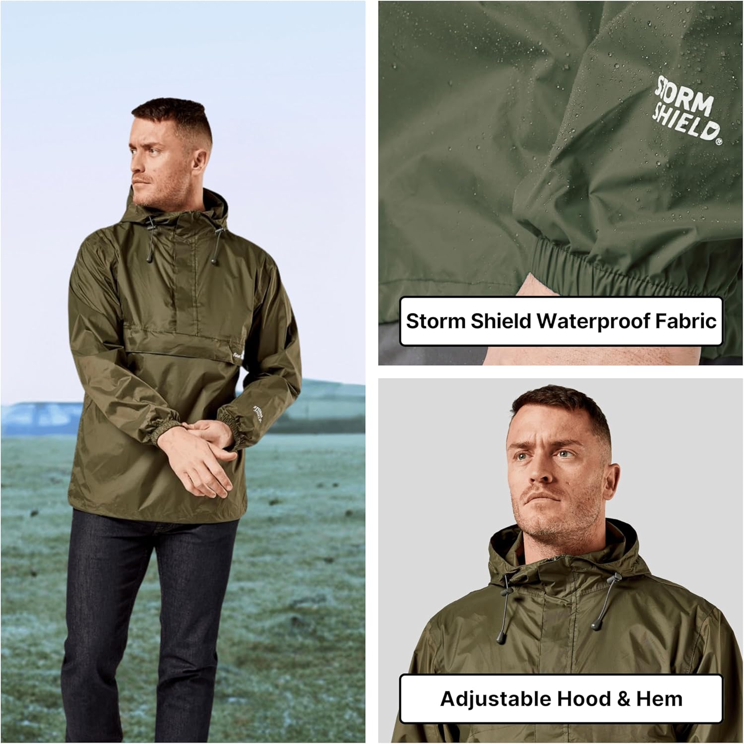 Veste Cagoule Emballable Homme Peter Storm avec Mauritius