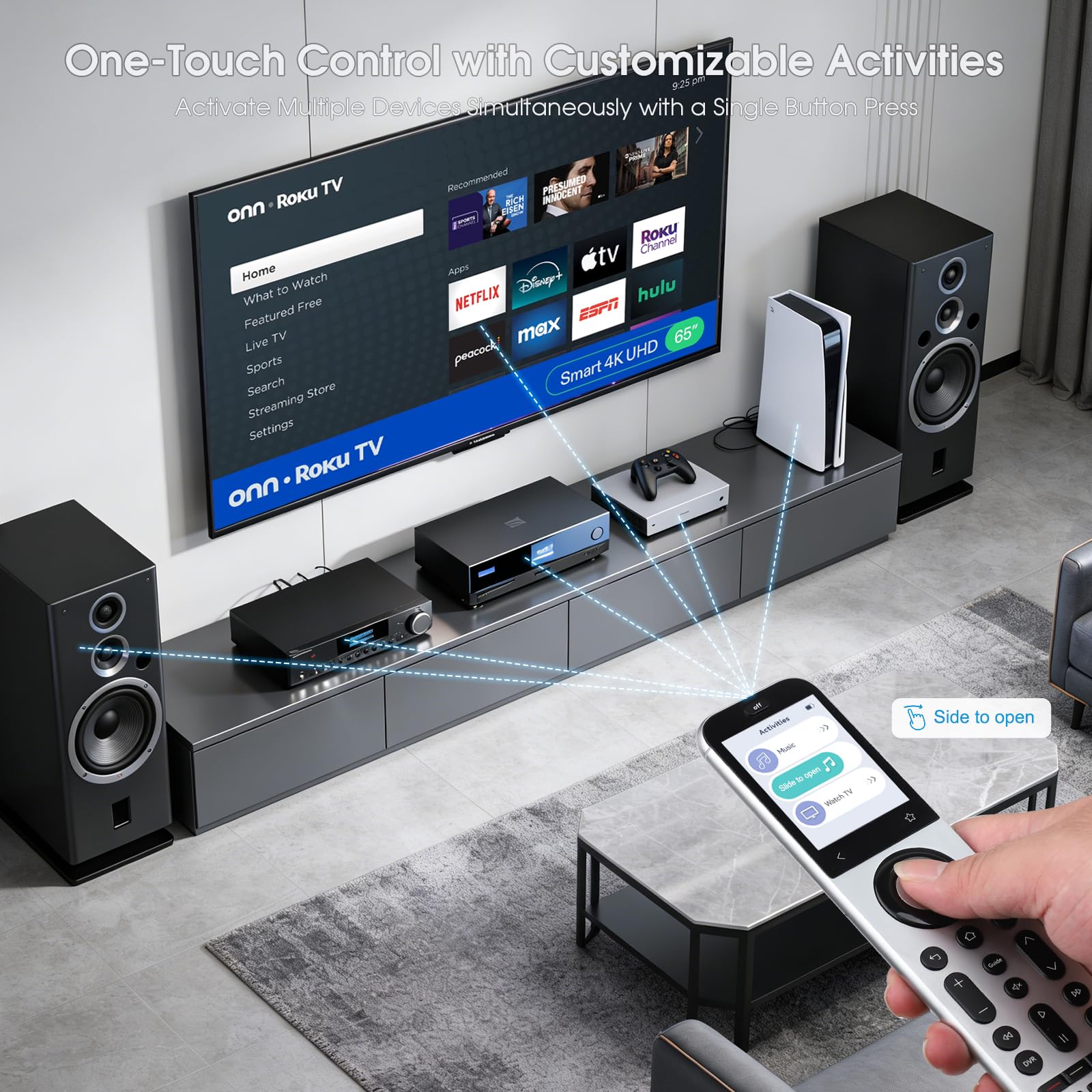 SofaBaton X2 Telecomando universale con touch screen, hub potente, attività personalizzabili con un pulsante e app personalizzabile, compatibile con Alexa, Google Assistant e Home Assistant