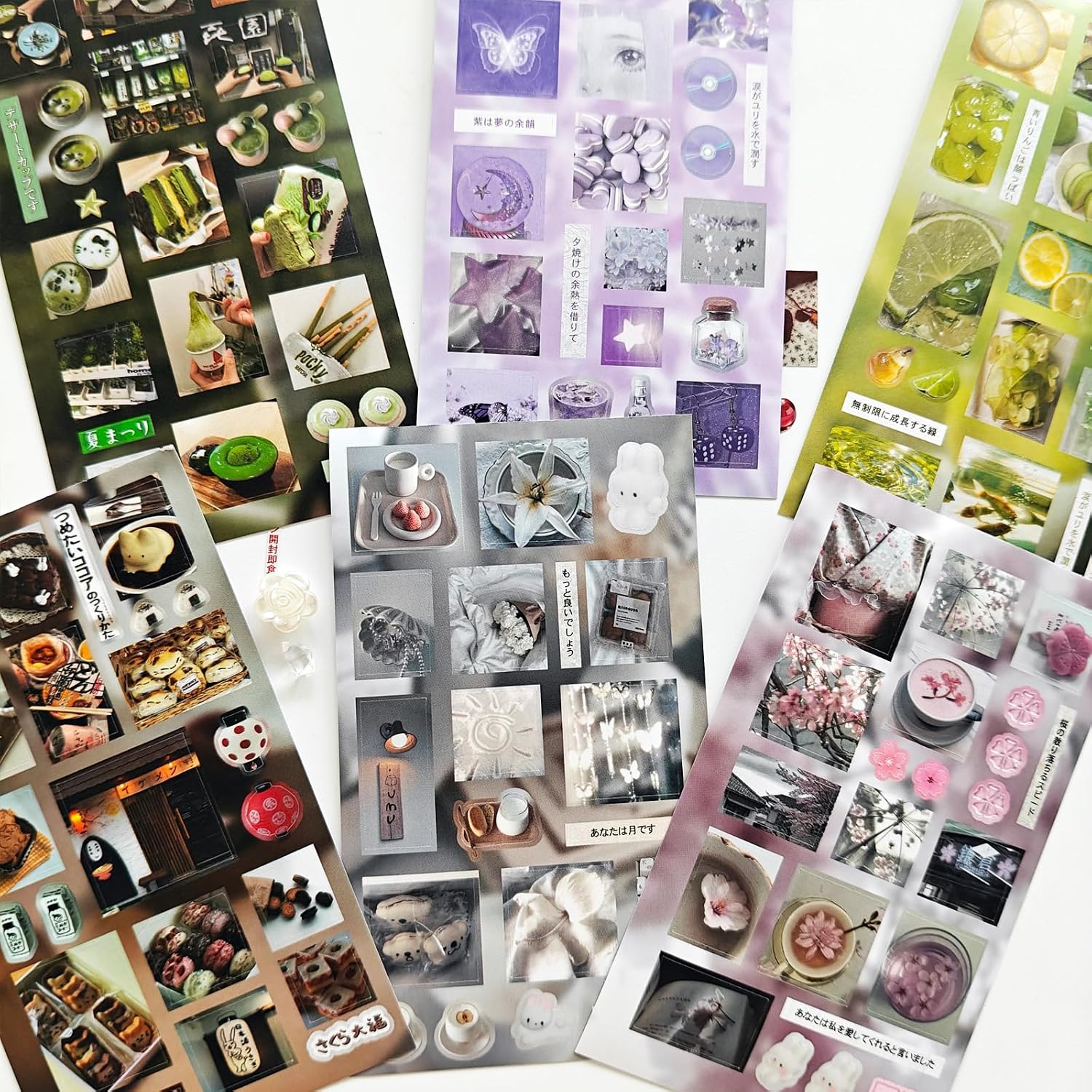 800+ Japanese Kawaii Sticker Book Set,40 Sheets Korean Aesthetic Stickers Book for Scrapbooking Supplies,Journaling,Planner,Calendar,DIY Craft(Water Sleeping Moment) image 3