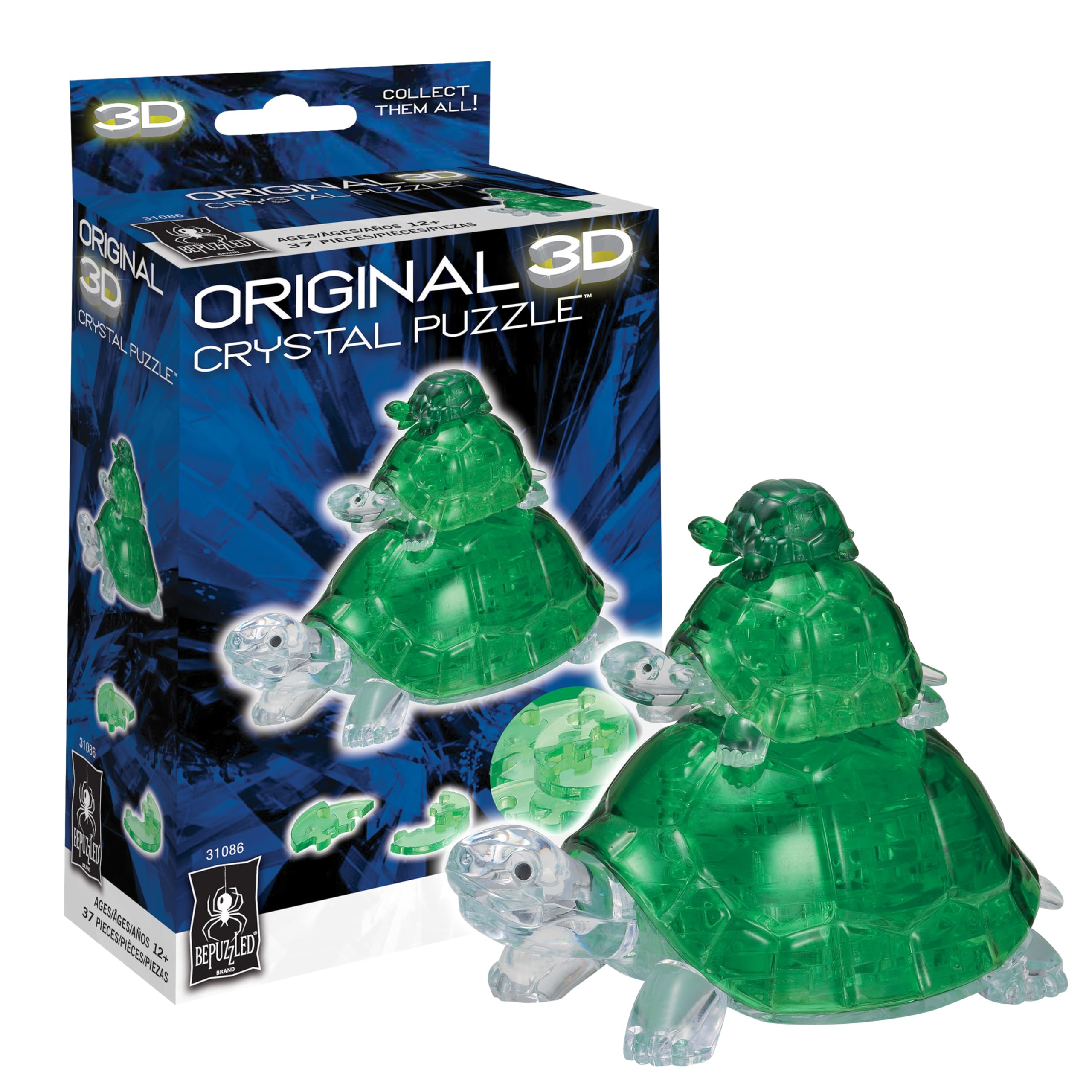Amazon.com: BePuzzled | Turtles Original 3D Crystal Puzzle, Ages