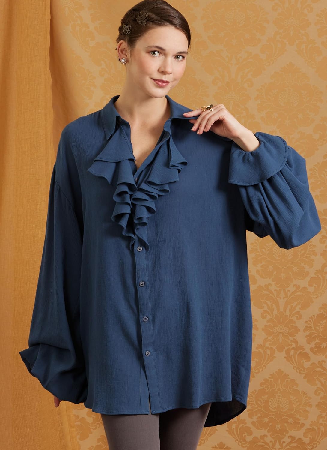 Simplicity SS3062A Unisex Costume Shirts Sewing Pattern Packet by Scissor IMP Workshop, Design Code S3062, Sizes XS-S-M-L-XL-XXL, Multicolor