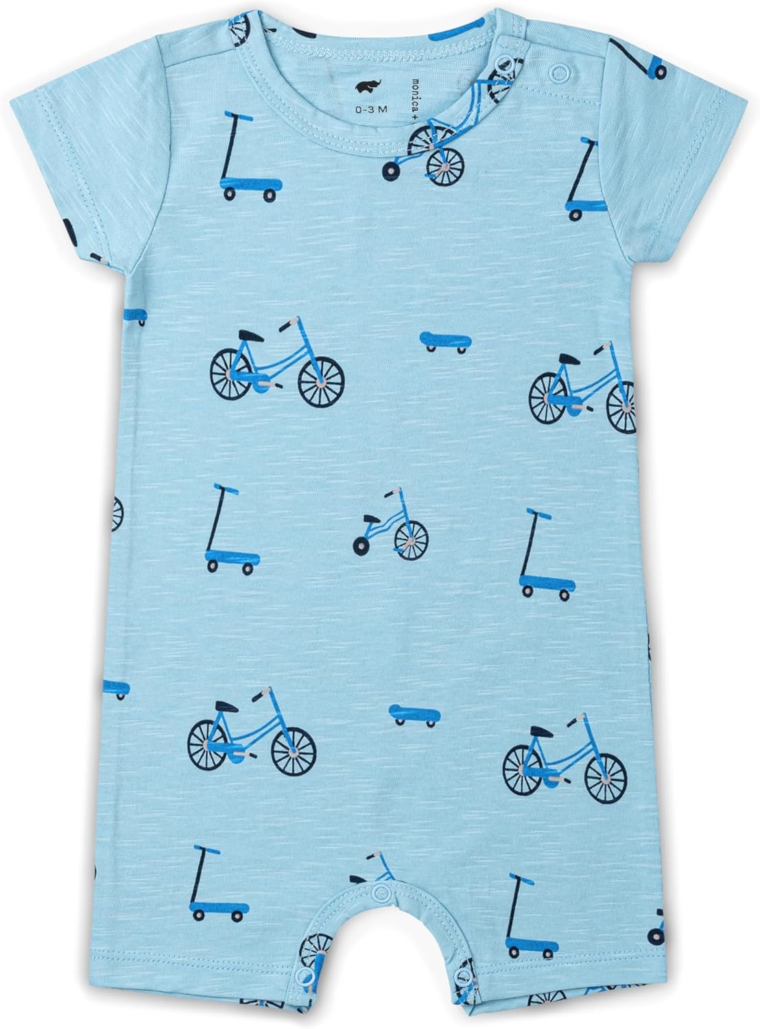 MONICA + ANDY Baby Organic Slub Shorty Romper