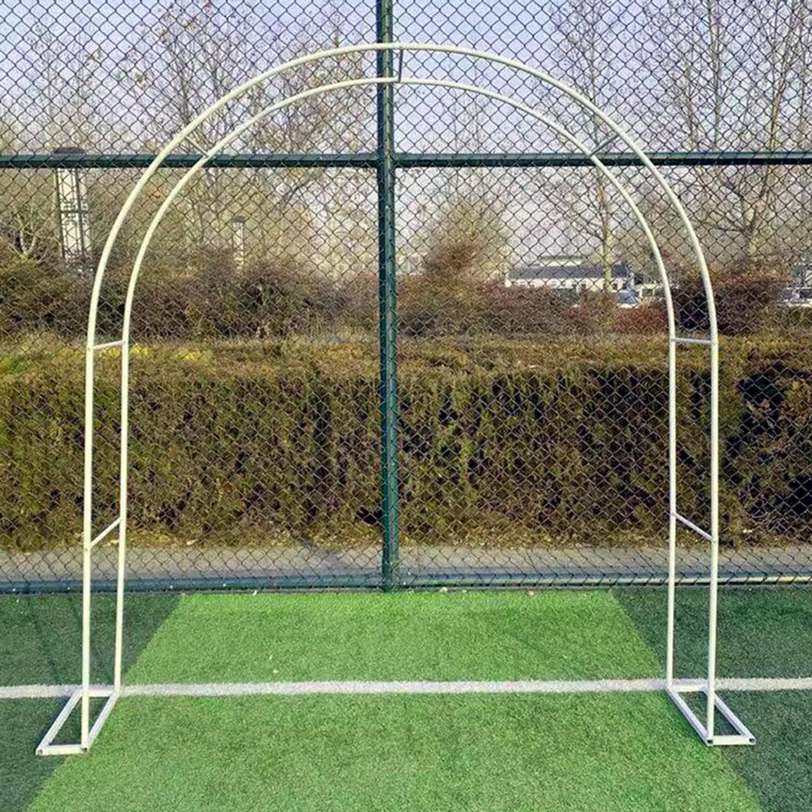 Arco nuziale in metallo bianco per giardino, 300 x 220 cm, con rose e traliccio perfetto per eventi all'aperto, matrimoni e decorazioni, design durevole ed elegante