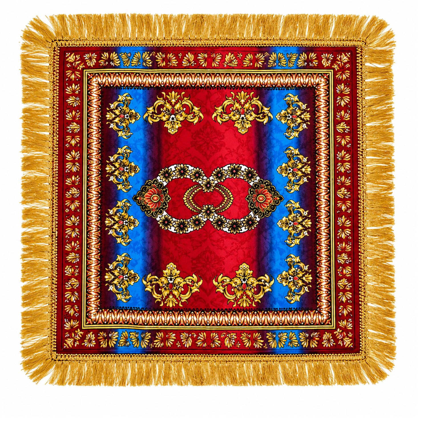 Traditional Pooja Carpet - Soft Velvet Prayer Mat -16 Traditional Pooja Carpet - Soft Velvet Prayer Mat -16