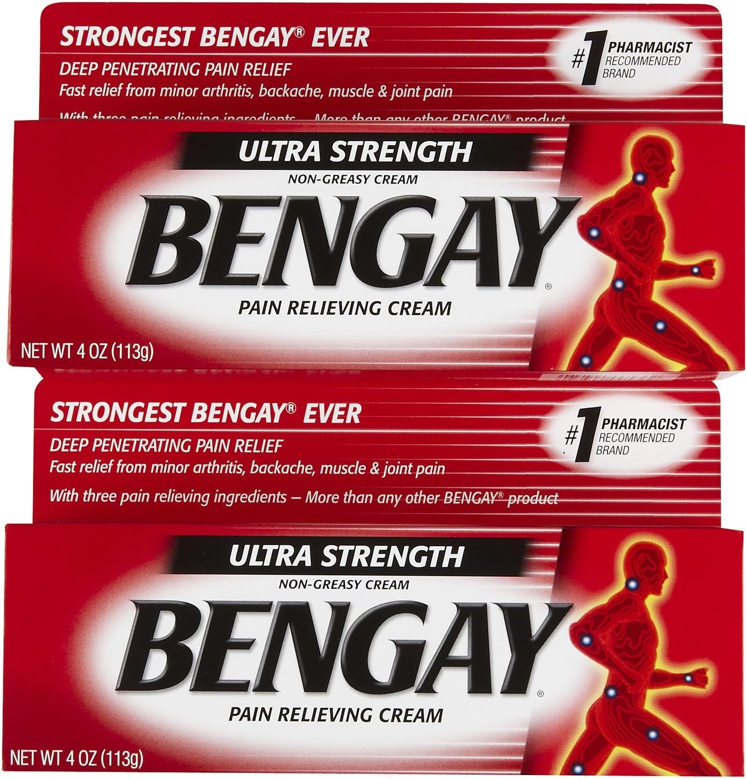 Ultra Strength Pain Relieving Cream (2 Pieces)