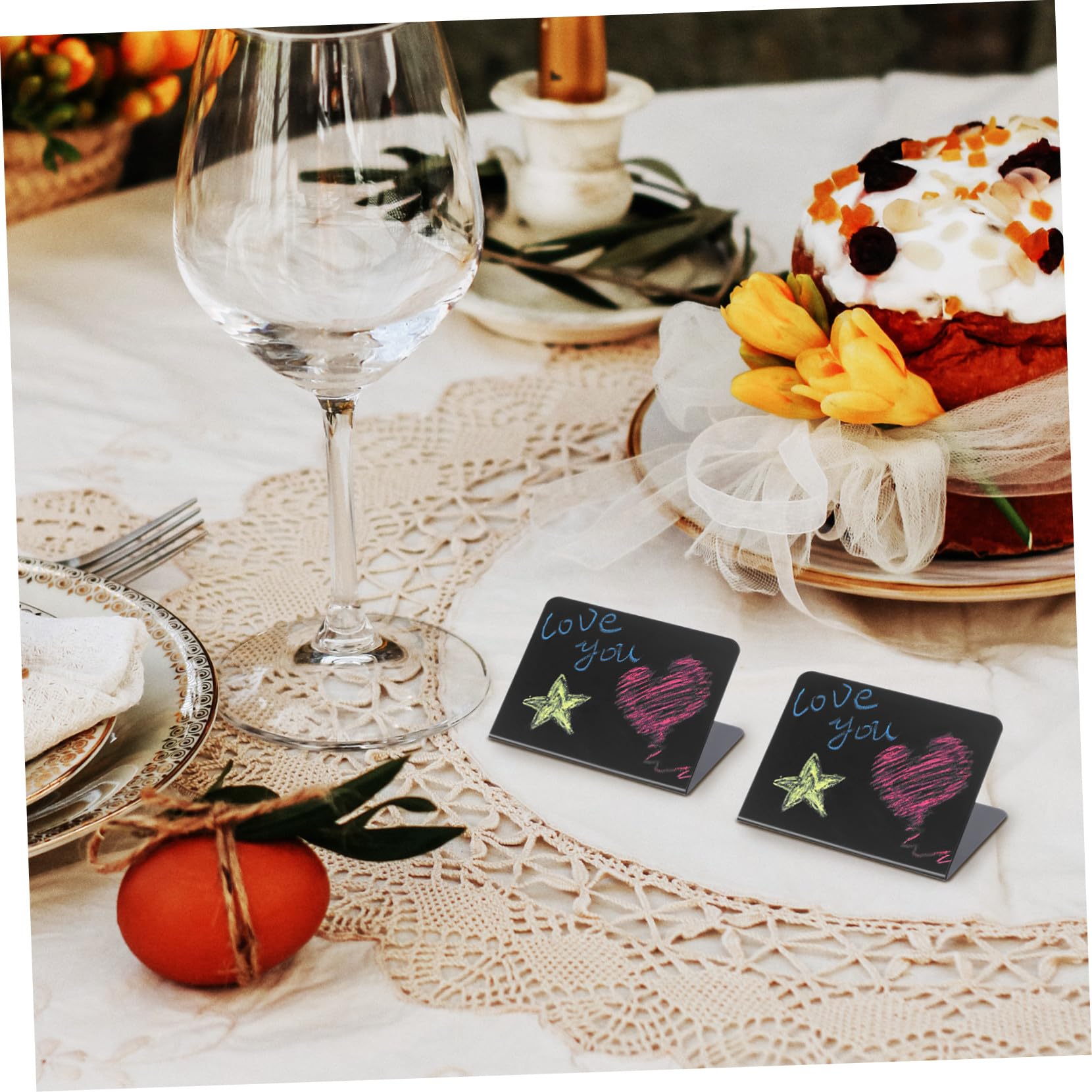 40 Pezzi Mini Lavagnette Piccole per Buffet Segnaposto da Tavolo in PVC Resistente Lavagna Portacartelli Compatta e Cancellabile per Ristoranti Matrimoni e Feste