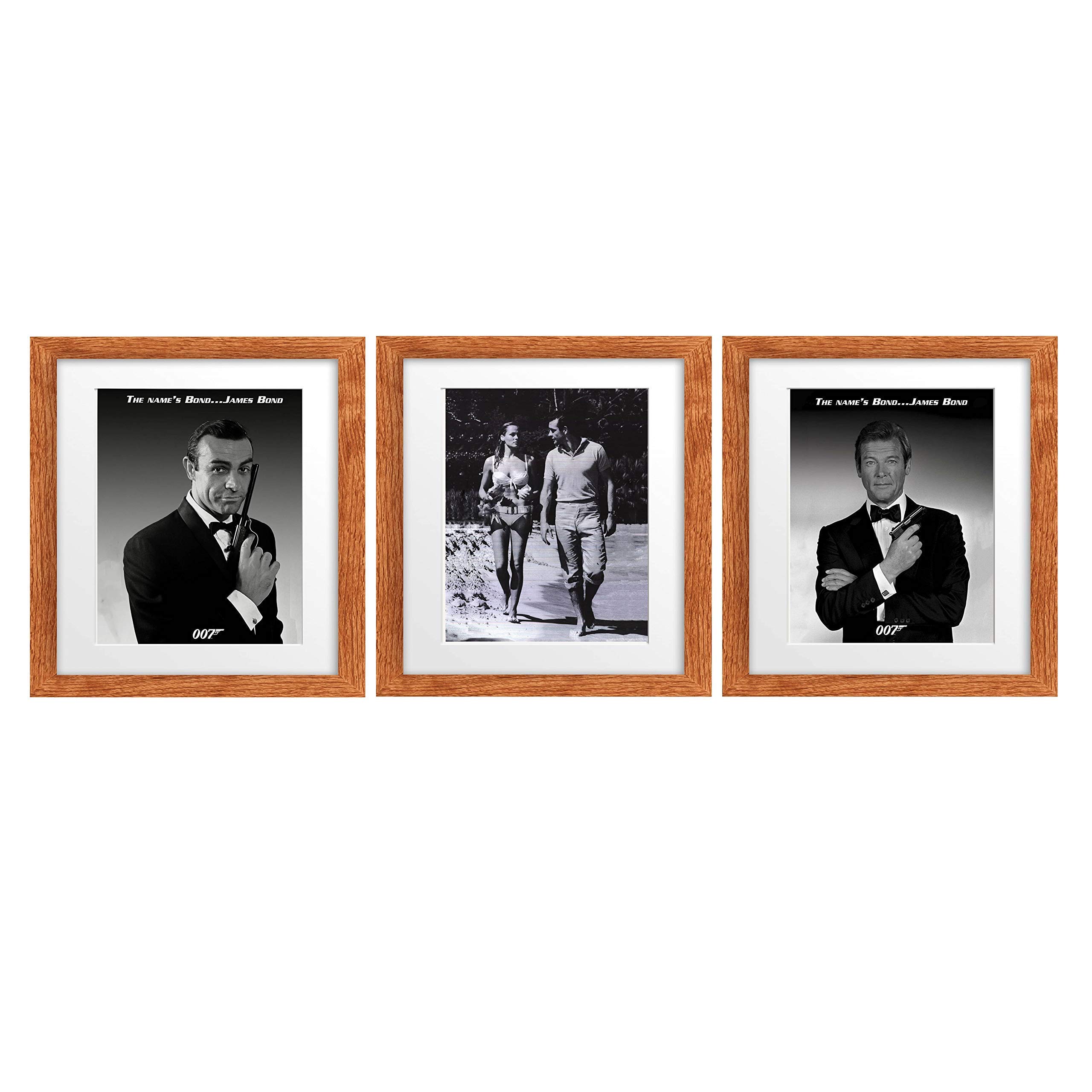 James Bond 007 Vintage Wall Art Trio Set8 x 10's"(3) Wall Photo