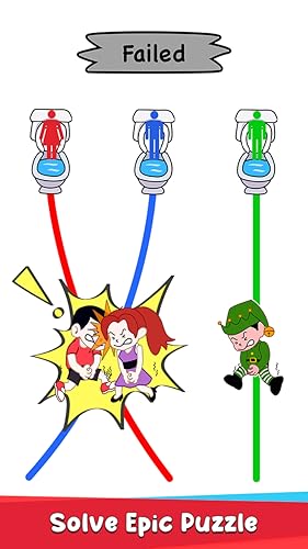 Toilet Rush Race - Draw Puzzle