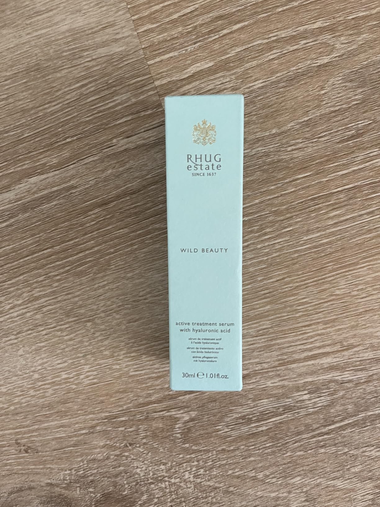 RHUG ESTATE SINCE 1637 WILD BEAUTY Rhug Wild Beauty. - Active Treatment Serum with Hyaluronic Acid | Lightweight Hydrating Face Serum | 30ml | Made in the UK