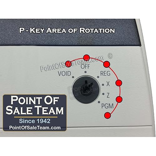 SPS-520 SPS-530 P Key Manager Programming Cash Register Key by [PointOfSaleTeam.com]