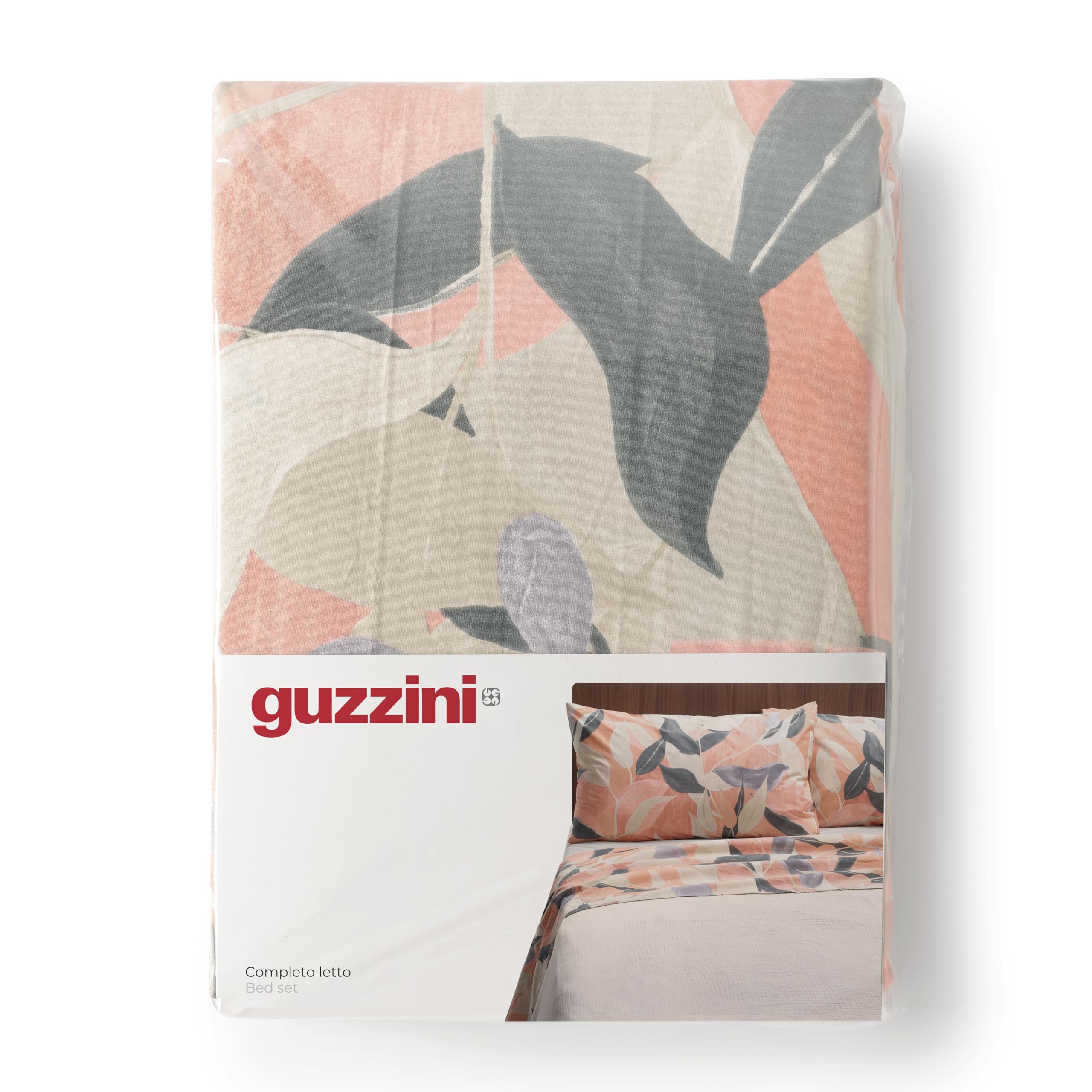 GUZZINI Classic - komplet pościeli bawełnianej perkalowej z prześcieradłem na łóżko queen size 180 x 280 cm + 1 prześcieradło z gumką, pokrowiec na materac na łóżko podwójne 125 x 200 cm, materac 30