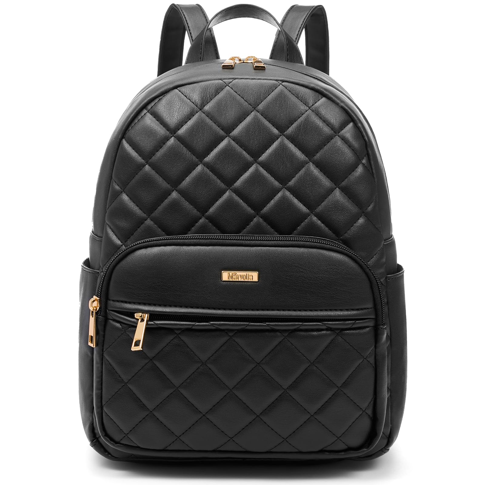 black vegan leather mini backpack Alison Vintage Backpack– Ecosusi Ivy keeps your essentials organized and accessible Cruelty free, Eco friendly Mini