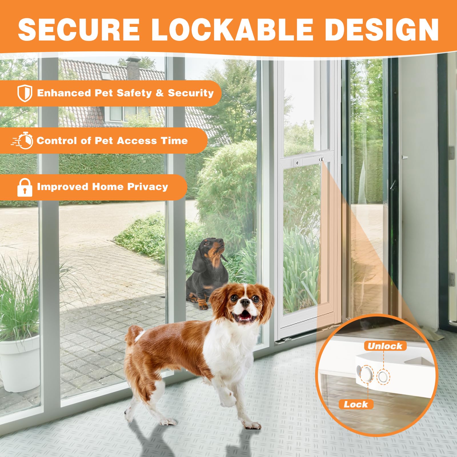 Dog Door For Sliding Glass Door Adjustable Height 74