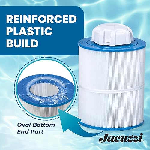 Miniatura 5 de Jacuzzi ProClassic - Cartucho plisado enjuagable de 50 pies cuadrados, filtro de spa de repuesto 6541-853J, se adapta a jacuzzis J-200 2023+, medios