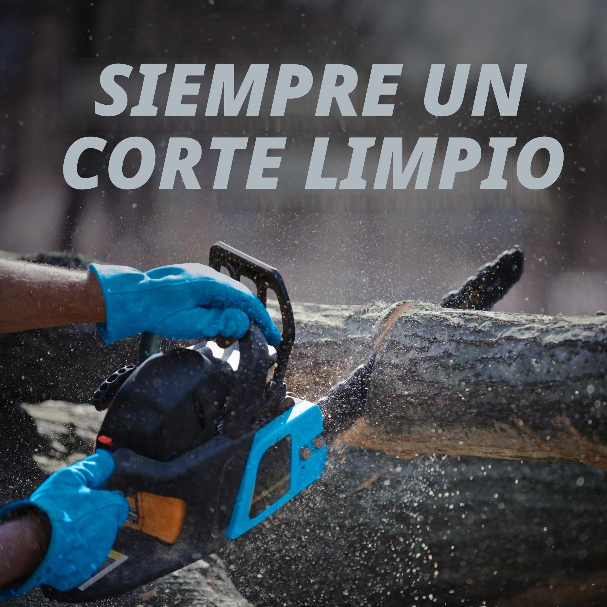 Cadena de motosierra de 18 pulgadas, paso de 0.3 pulgadas, calibre 50 pulgadas, 72 eslabones de transmisión, acero alemán, compatible con Husqvarna 440, Echo CS-400, Jonsered - 591094872, 20lpx072g y