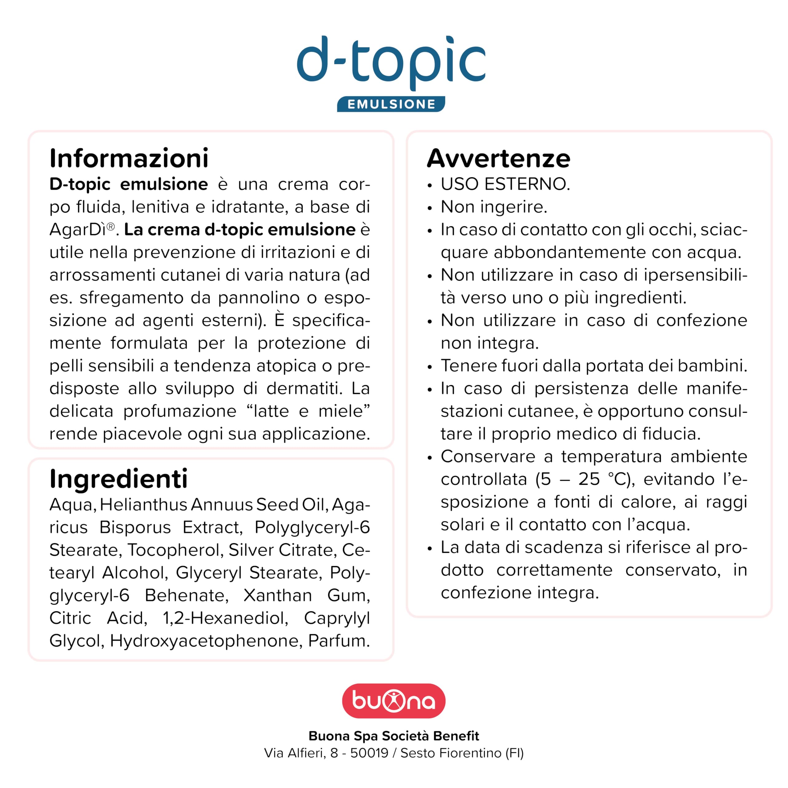 Crema Corpo Bambini e Neonati 100ml Emulsione Lenitiva Idratante Pelle Sensibile Secca Screpolata Atopica Profumo Latte e Miele
