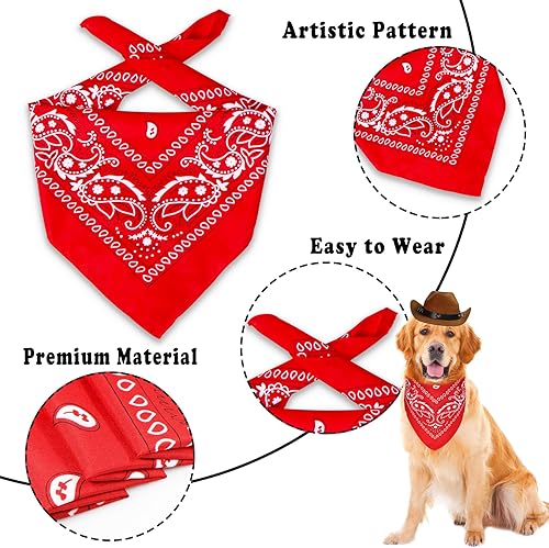 Miniatura 6 de Disfraz de Halloween para perro, disfraz de vaquero para perro, sombrero de vaquero de Halloween, bandana para perro, bufanda, divertidos disfraces