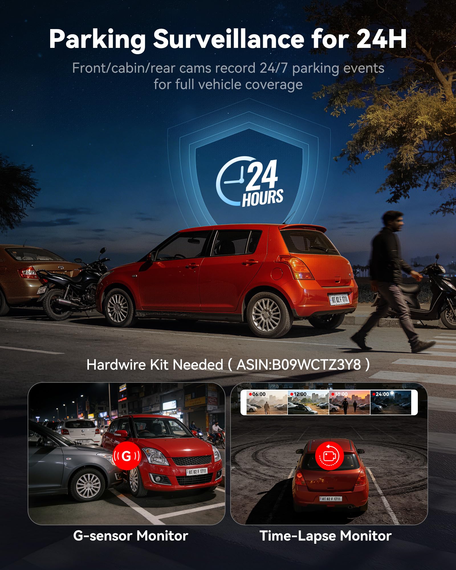 REDTIGER F17 4K Dash Cam - Triple Camera Security -7 REDTIGER F17 4K Dash Cam - Triple Camera Security -7