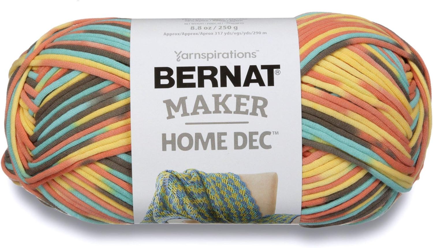 Bernat Maker Home Dec Yarn, 8.8oz, Guage 5 Bulky Chunky