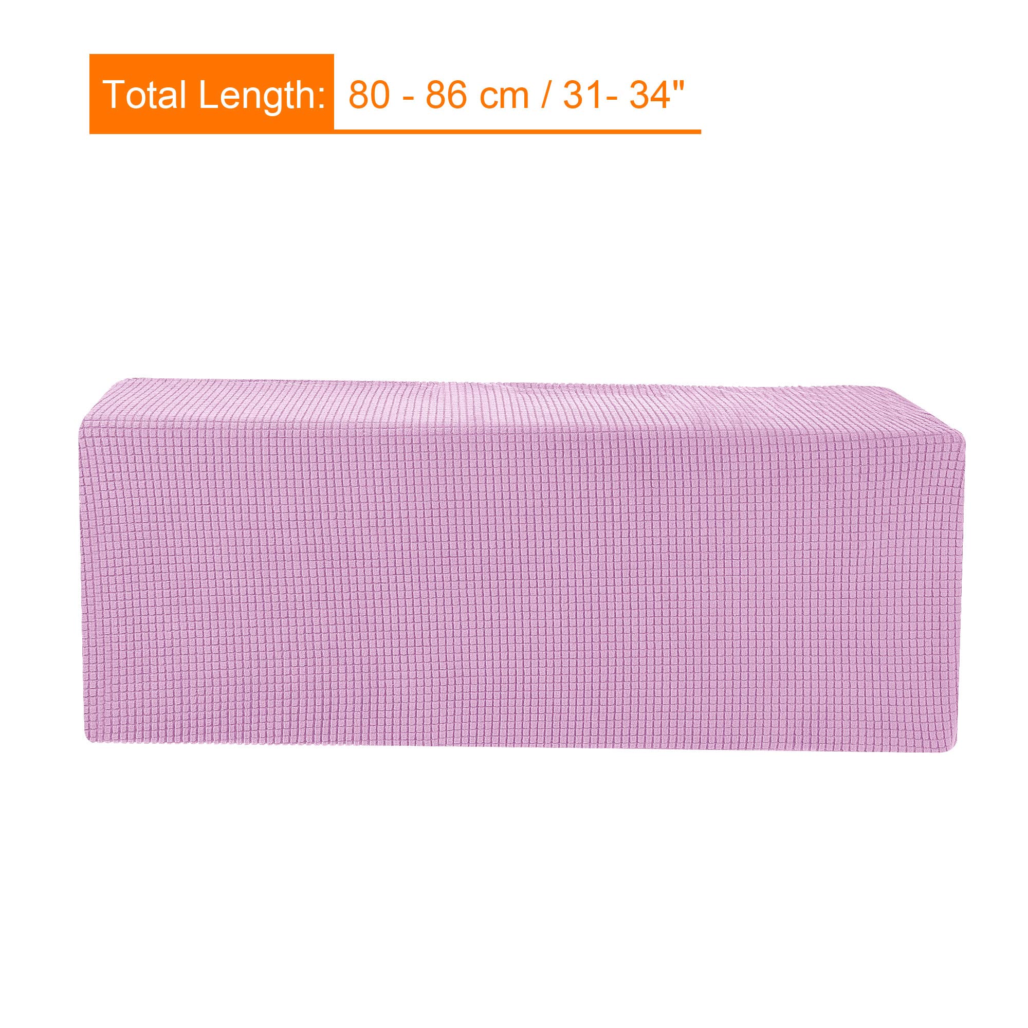 Housse De Protection Pour Climatiseur Mural - Tissu élastique Tricoté Anti-poussière 35-37 Pouces, Gris Clair - 3