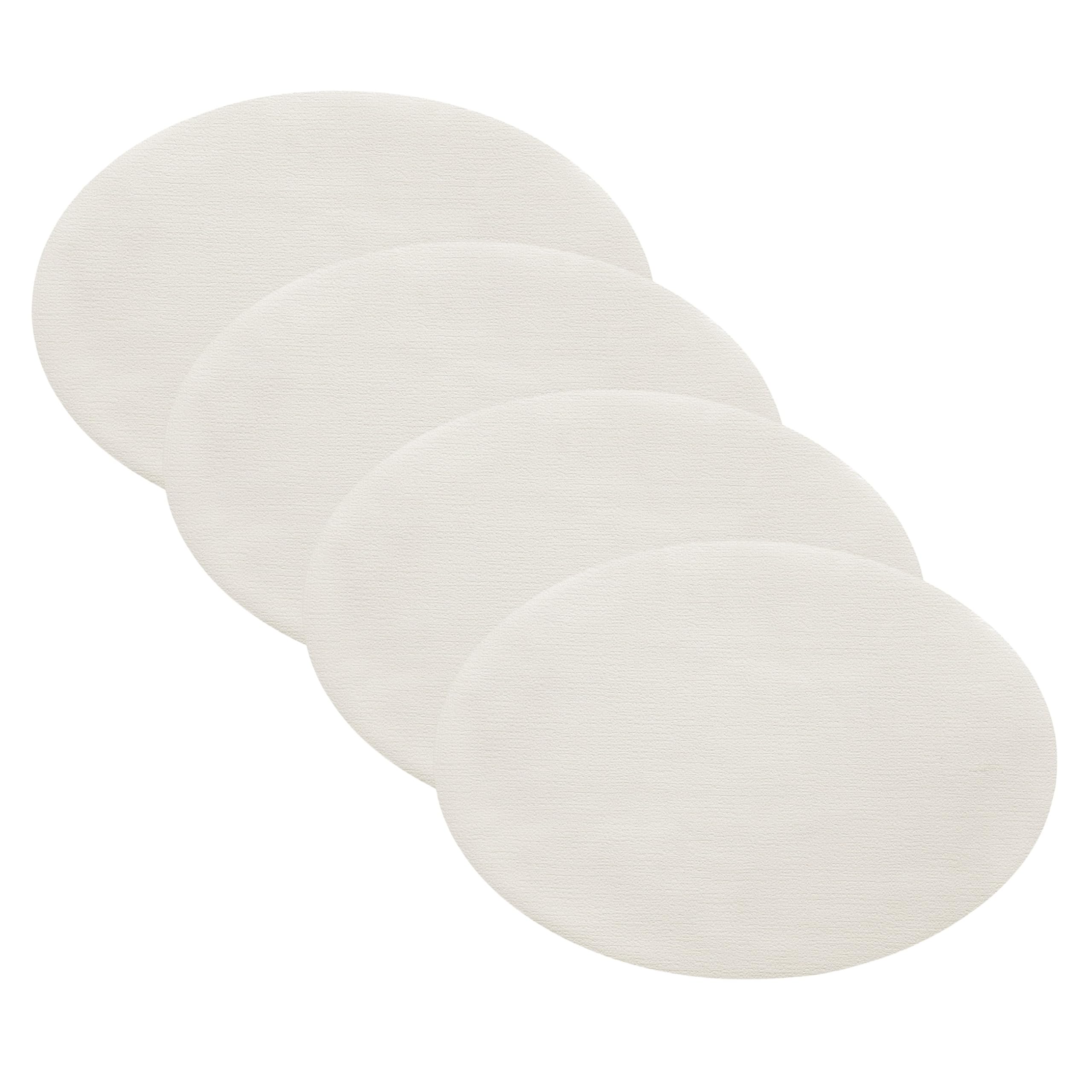 Elrene White Villeroy & Boch Manufacture Rock Faux-Leather Oval Reversible Placemats, Set Of 4,