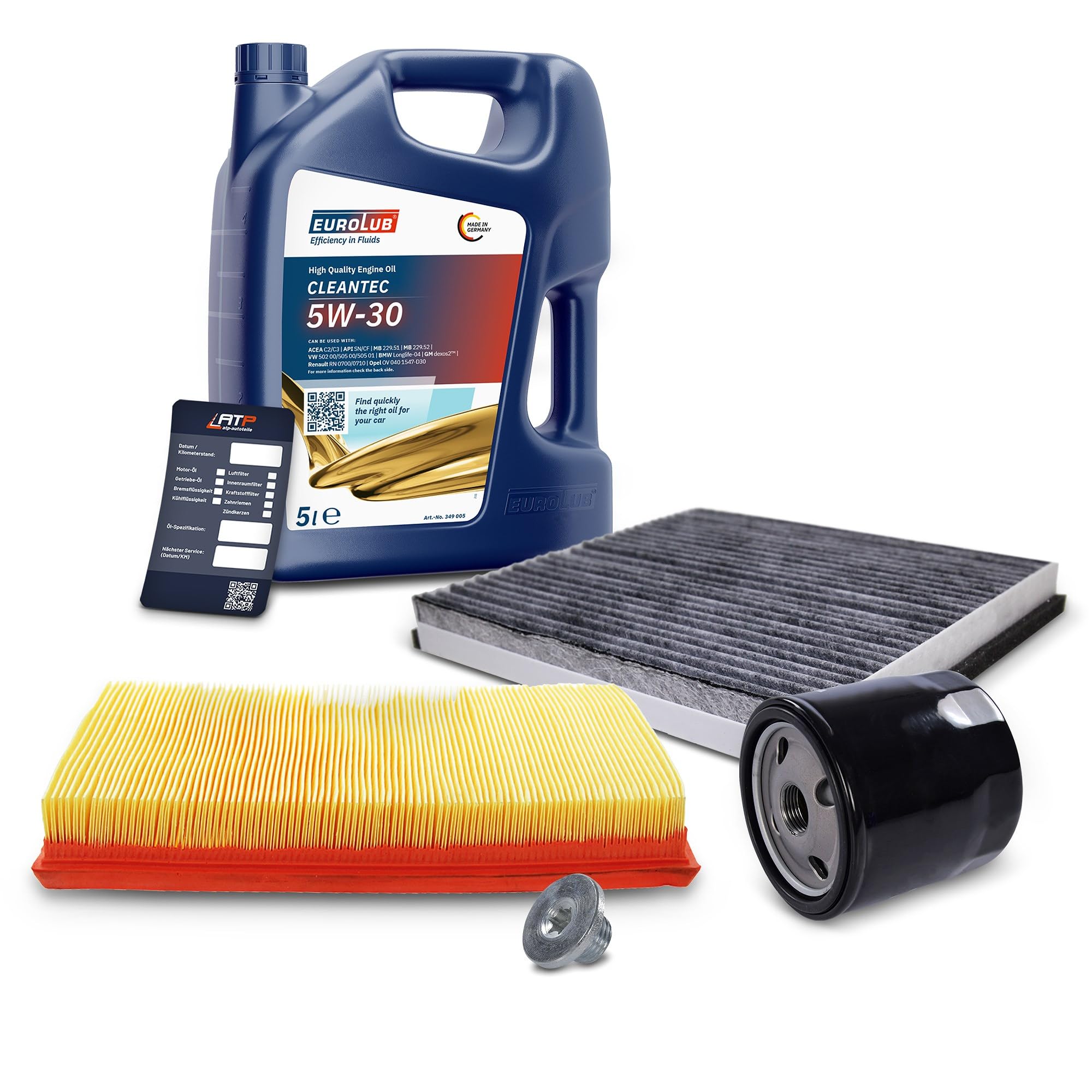 ATEC Germany Inspektionspaket Filterset mit 1x Ölfilter, 1x Luftfilter, 1x