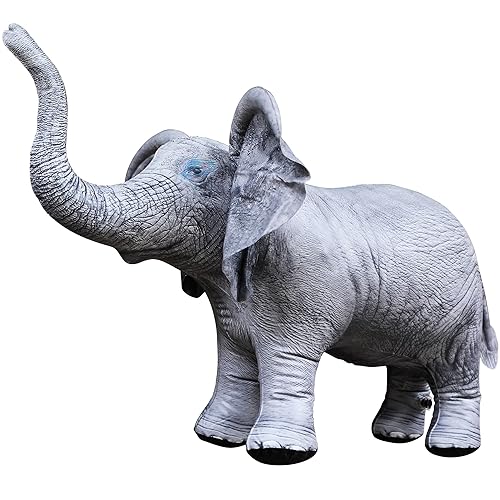 Jet Creations Inflatable Elephant 36" L x 19" H – Gray Blow Up Animal Toy for Kids Ages 3+ – Safari Party, Birthday & Holiday Decoration, Halloween
