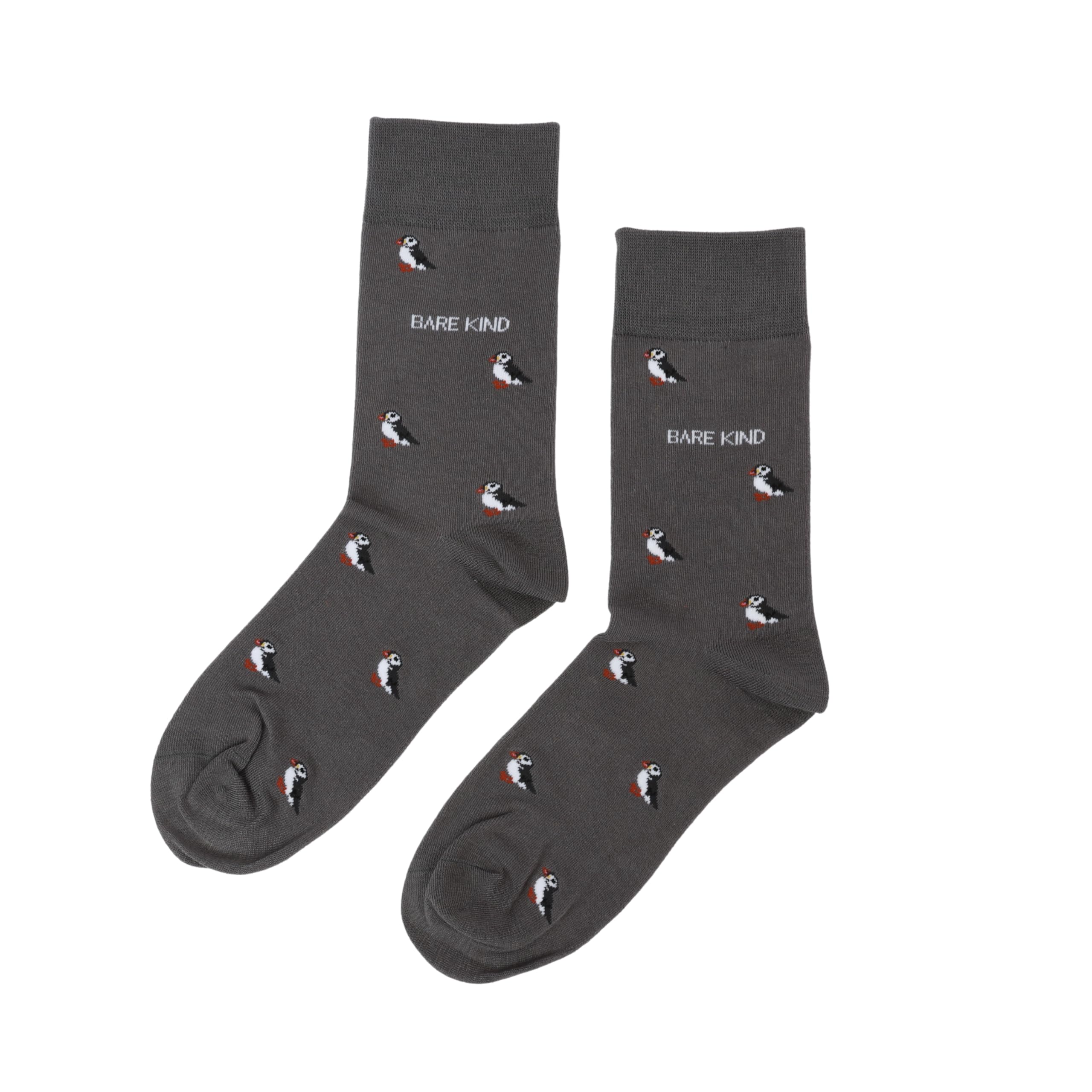 Bare Kind Unisex Puffin Motif Bamboo Adult Socks (Uk, Numeric, 7, 11, Regular, Regular, )