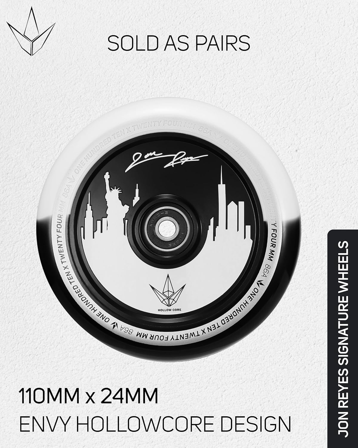 Envy Scooters Jon Reyes Signature Wheels Pair - 110mm x 24mm - Black/White
