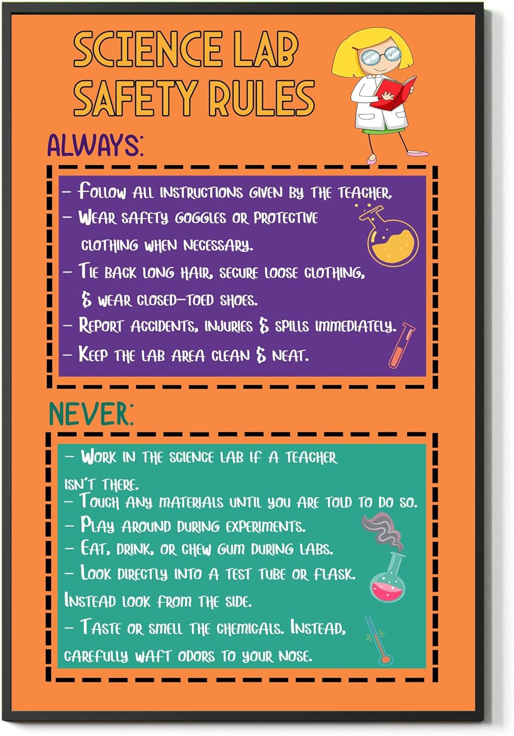 FESOGO Science Lab Safety Rules Science for Middle School