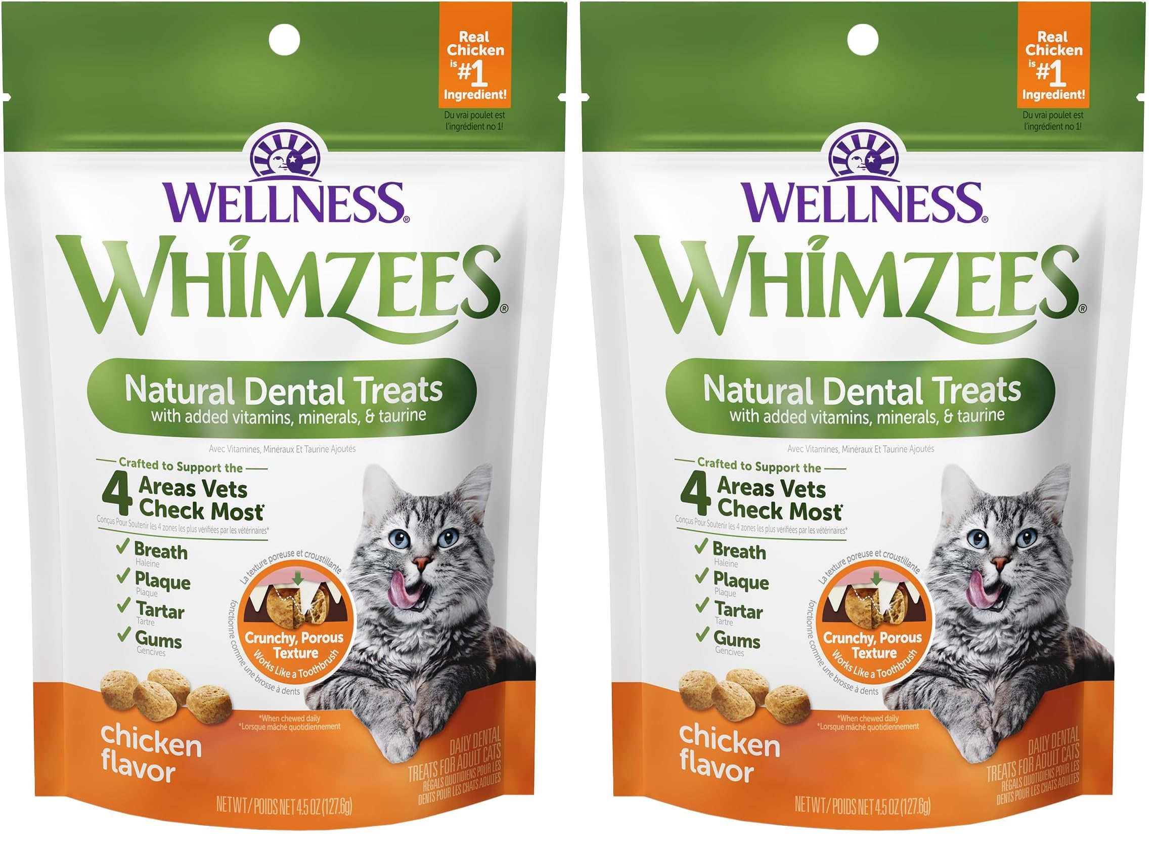 Amazon.com : Whimzees Wellness Cat Dental Treats, Freshens Breath