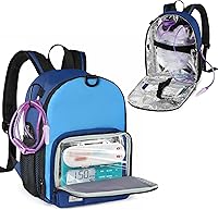 LUXJA Feeding Tube Backpack for 500ml Bags & EnteraLite Infinity/Kangaroo Joey Pumps - G/J/GJ Tube Bag, Blue