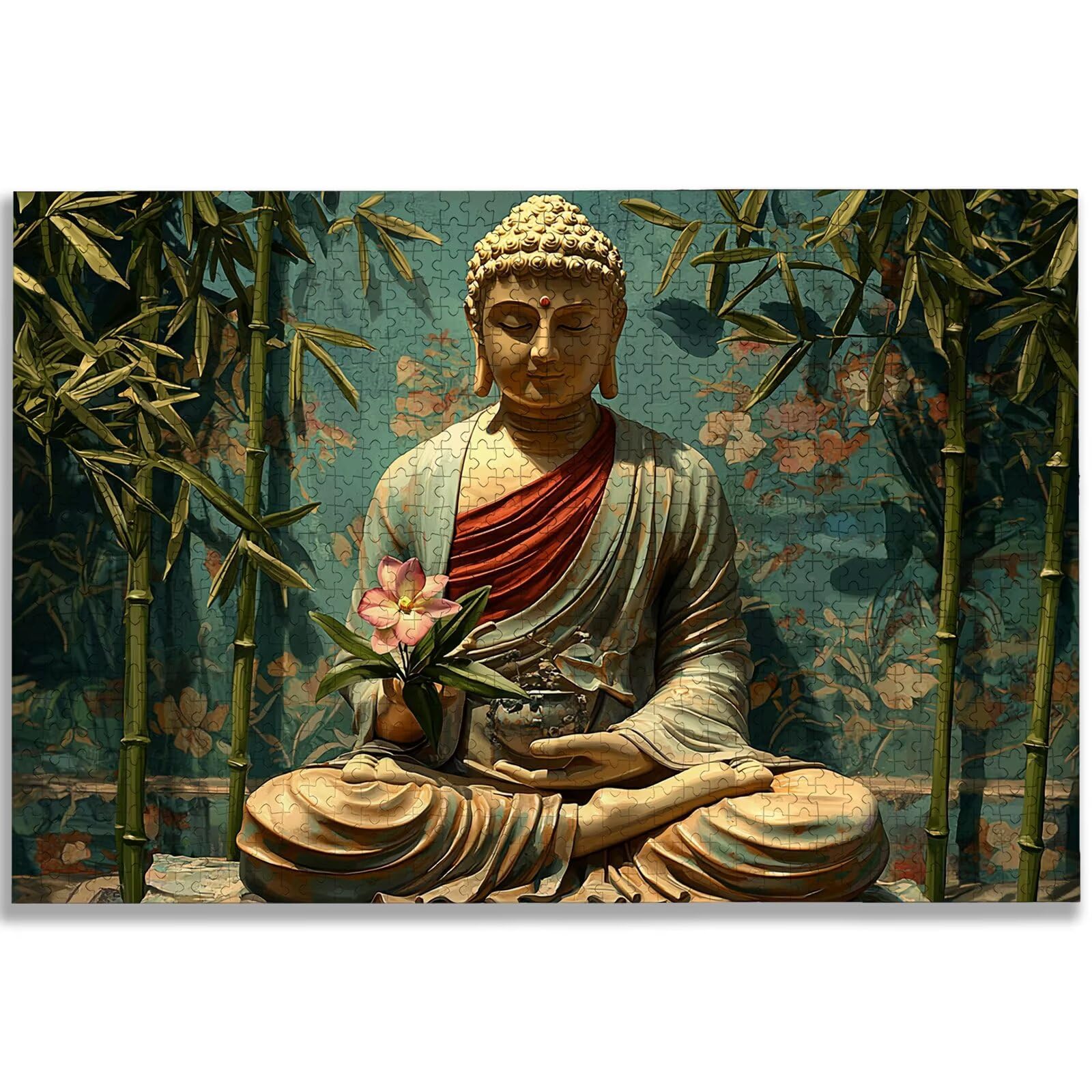Puzzle 2000 sztuk Zen, Puzzle Statua 2000 sztuk dla dorosłych i nastolatków, drewniane puzzle z wykwintnym opakowaniem, rodzinne gry edukacyjne, dekoracje domu, prezent dla dorosłych-2011