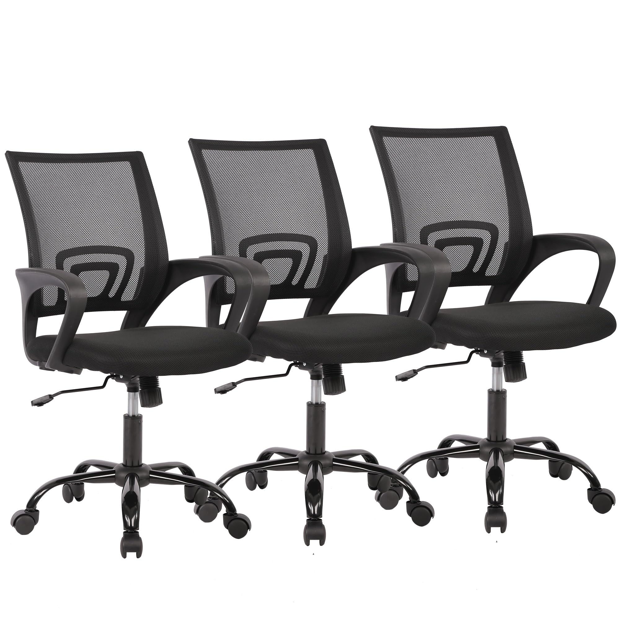 PayLessHere Office Computer Chair Ergonomic Cheap Desk Chair Adjustable Comfortable Mid Back Task Rolling Swivel with Lumbar Support for Home Office,