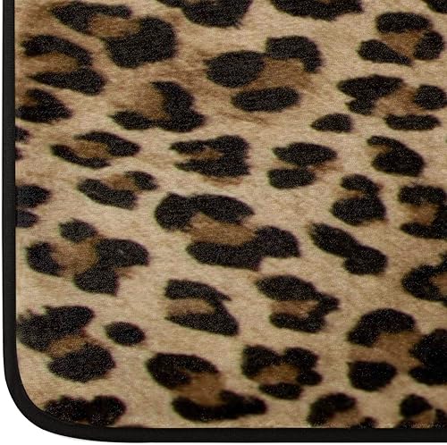 Miniatura 4 de Alfombra antideslizante con estampado de leopardo, alfombra antideslizante para pasillo, entrada, cocina, lavandería, sala de estar, 2 x 6 pies