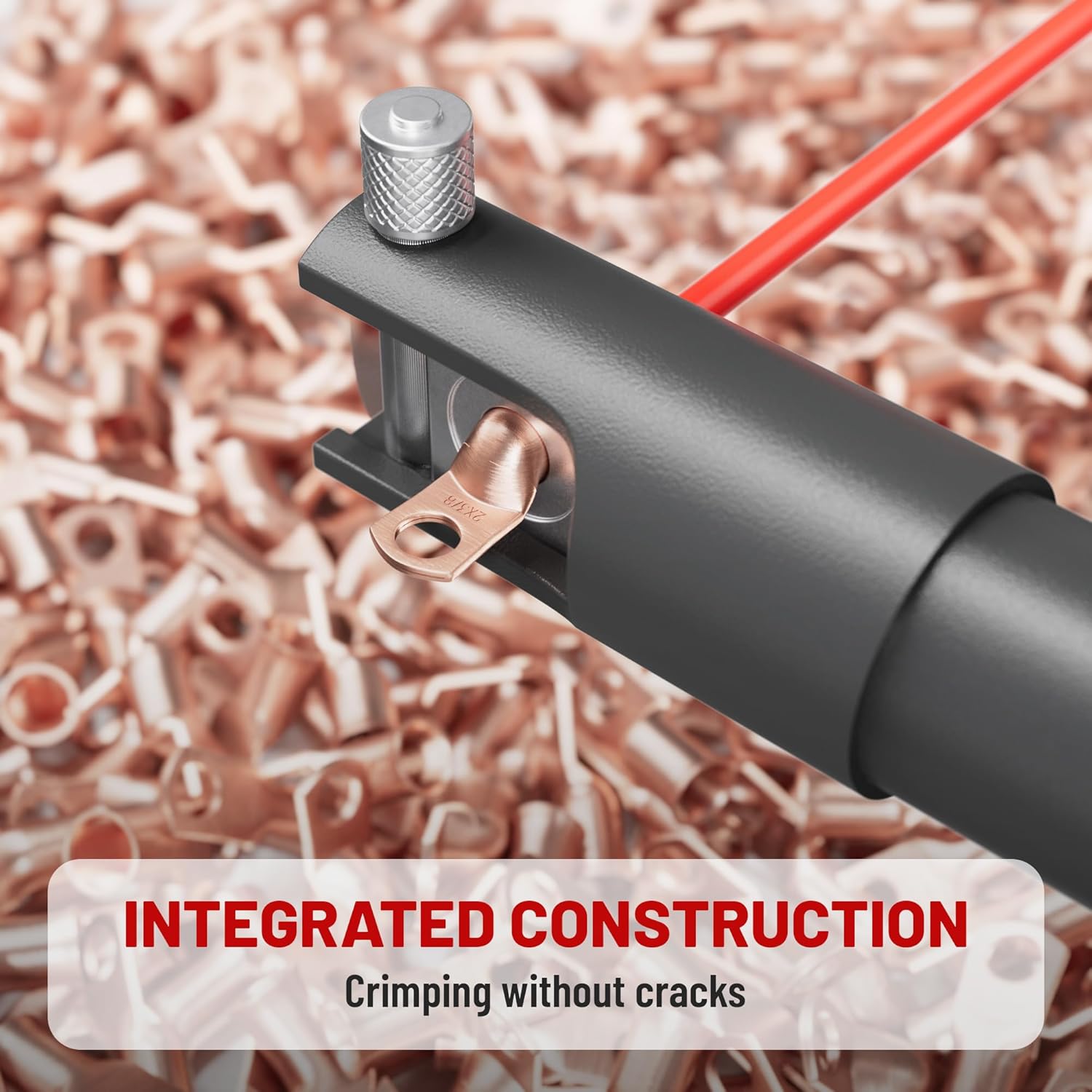 RED WOLF Waterproof 100Amp Circuit Breaker w/Manual Reset Switch with 4 AWG 3/8"(M10) 20 PCS Wire Lugs Ring Terminal Connectors Ends Heat Shrink Tubing 3:1 Black Red for Automotive Electrical