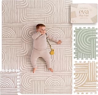 Puzzlematte Baby – Premium Krabbelmatte Baby aus EVA Schaum, Kinderteppich im zeitlosen Design, rutschfest & leicht zu reinigen, sichere Spielmatte Baby & Kleinkinder | Co-Toddlery