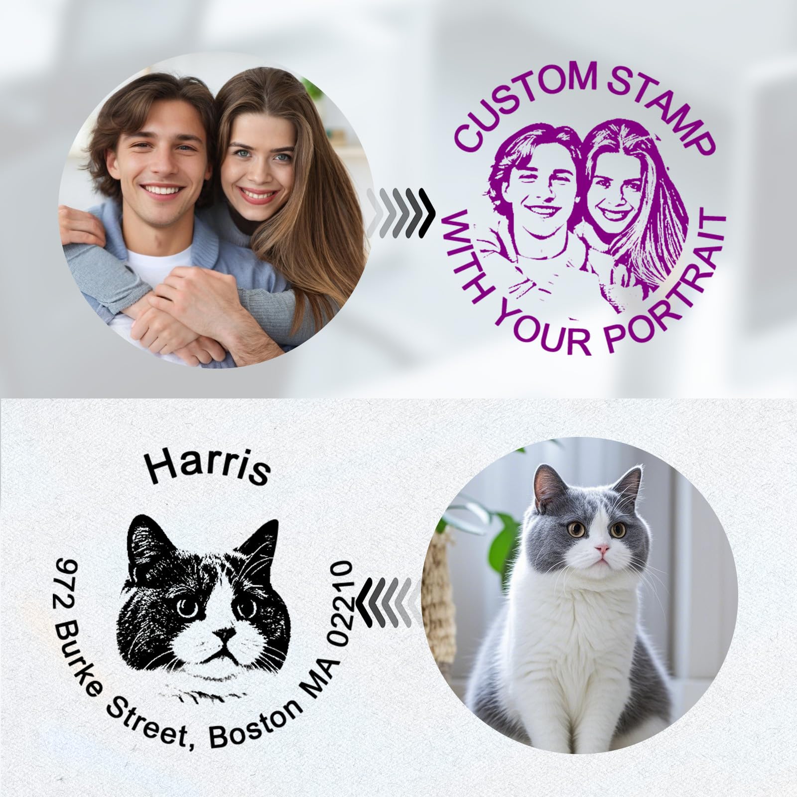 Custom Logo Stamp - Personalised Self Inking Stamps - Custom Ink Stamp with Logo Name Text for for Book Teacher, Address, Office - Image 7